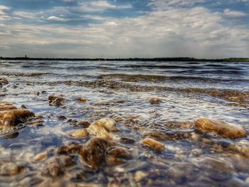 Scenic view of sea against sky