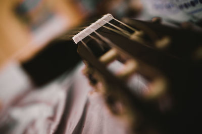 Close-up of woman hand