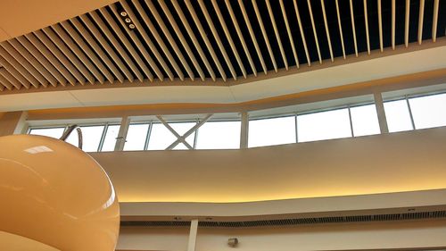 Low angle view of spiral staircase