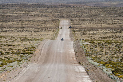 Road on rolling landscape in argentina