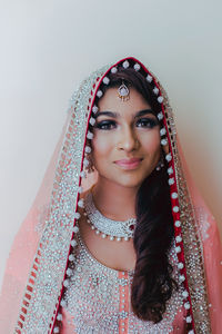 Close-up portrait of young woman