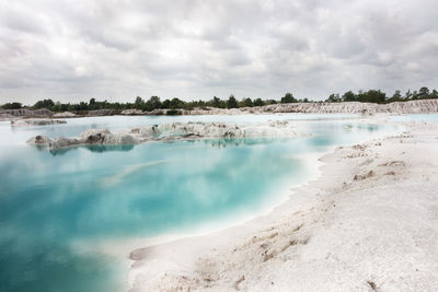 Panoramic view of sea against sky