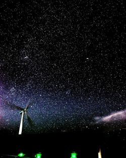 Low angle view of stars in sky at night