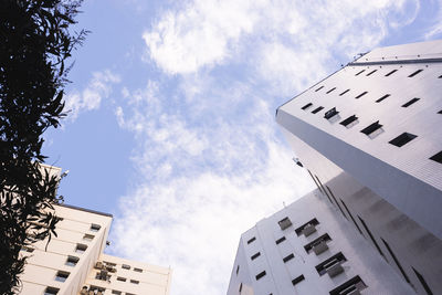 Buildings that reach the clear and clear blue sky on a bright sunny day. salvador, bahia, brazil.