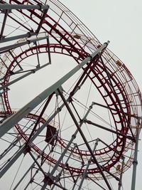 Low angle view of ferris wheel against sky