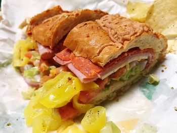 Close-up of food in plate