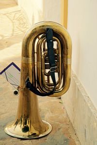 Close-up of electric lamp