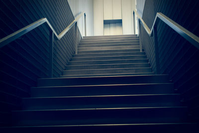 Low angle view of staircase in building