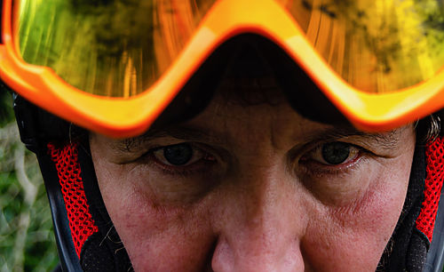 Close-up portrait of man wearing hat