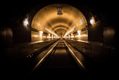 Illuminated tunnel