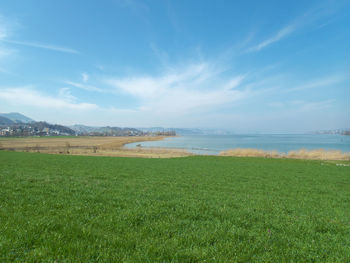 Scenic view of landscape against sky