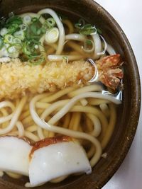 Close-up of soup in bowl