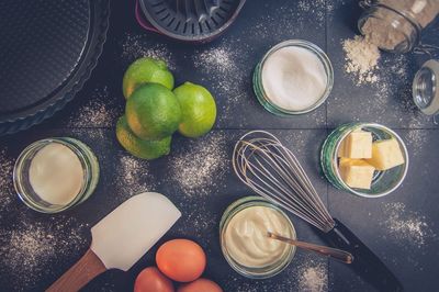 Close-up of food on table
