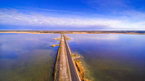 Scenic view of road against sky