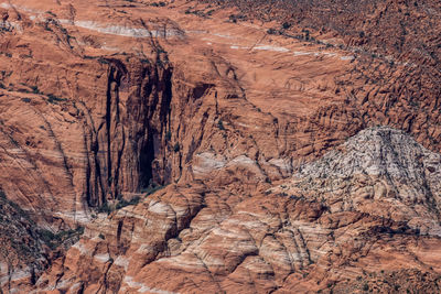 Full frame shot of rocks on mountain