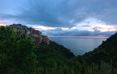Panoramic view of sea against sky