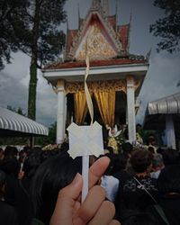 Group of people in temple
