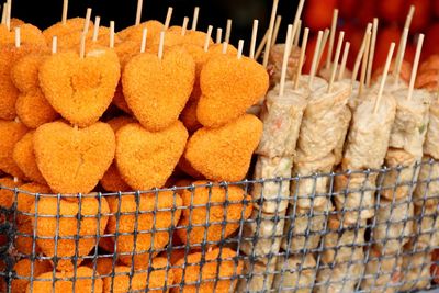 Close-up of food for sale at market stall