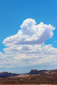 Scenic view of landscape against cloudy sky