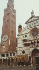 Low angle view of clock tower