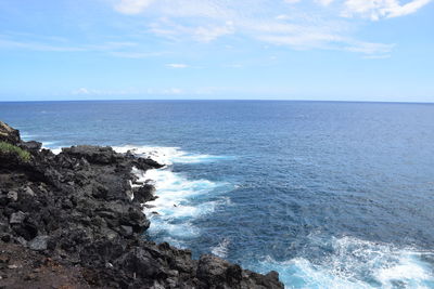 Scenic view of sea against sky