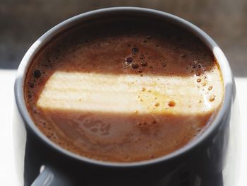Close-up of coffee cup