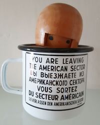 Close-up of coffee cup on table