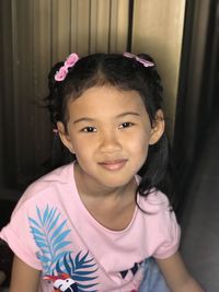 Portrait of smiling girl
