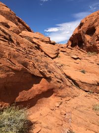 Rock formations on land