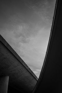 Low angle view of bridge against sky