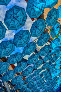 Full frame shot of multi colored umbrellas