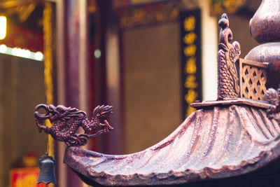 Bell on roof at chinese temple