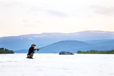 Man fishing