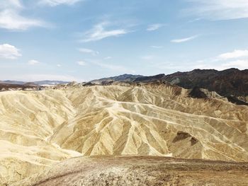 Scenic view of desert against sky