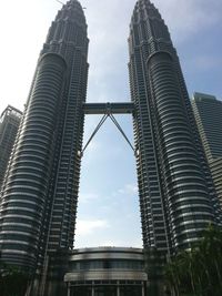 Low angle view of skyscrapers