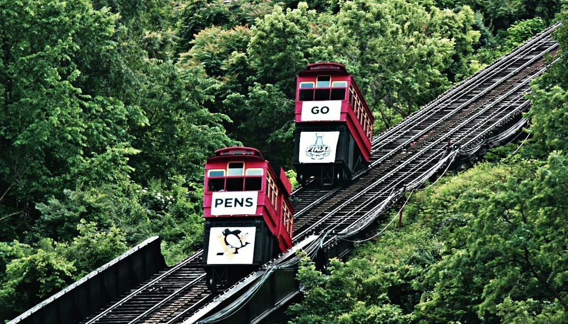 TRAIN ON RAILROAD TRACK