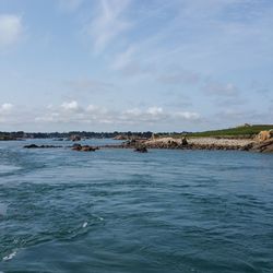 Scenic view of sea against sky