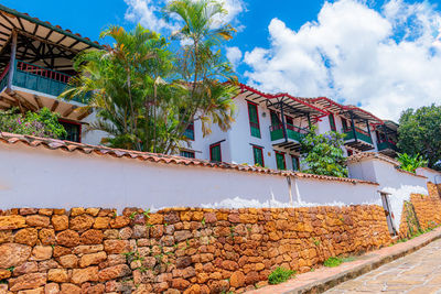 Low angle view of building against sky