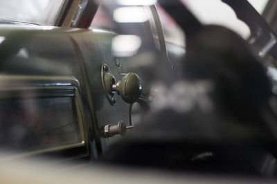 Close-up of vintage car