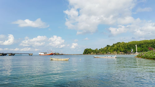 Scenic view of sea against sky