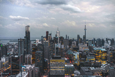 Aerial view of a city