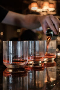 Close-up of drink on table pub nightclub 