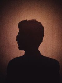 Silhouette of man