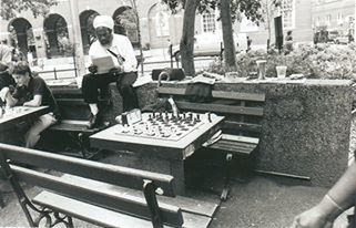 Woman sitting on bench
