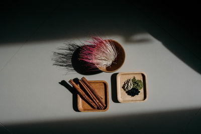 Close-up of food on table
