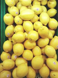 Full frame shot of fruits for sale in market