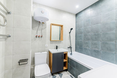 Interior of bathroom