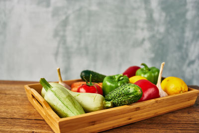 Close-up of fruits on table