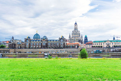 View of temple building against sky