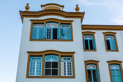 Low angle view of building against sky